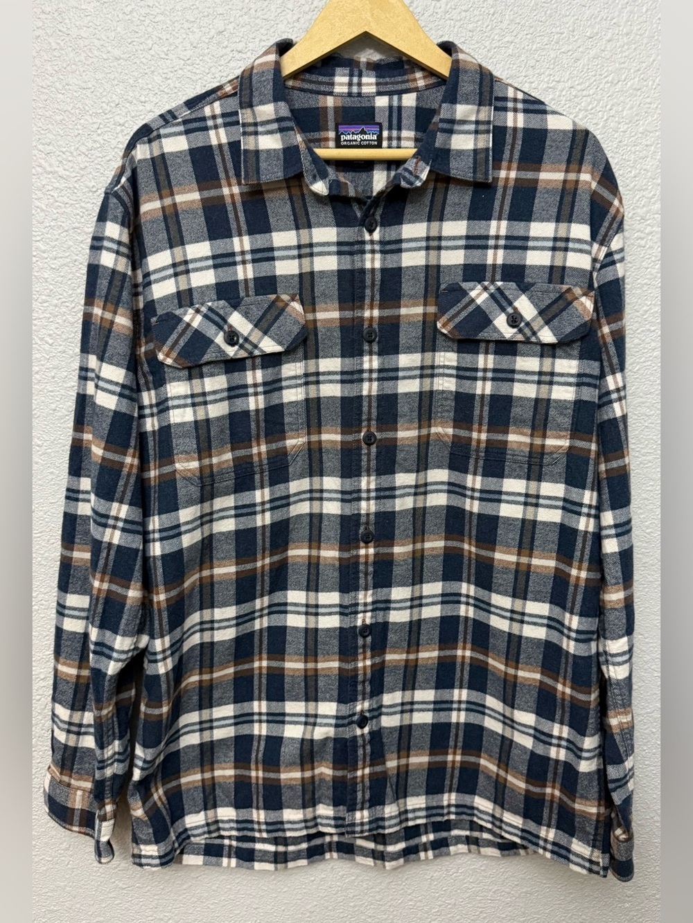 Patagonia | Fjord Flannel L/S Shirt | Organic Cotton Midweight | Size Large